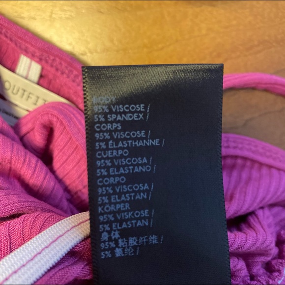 NWOT - Out From Under Rose Ruched Top - Picture 3 of 5